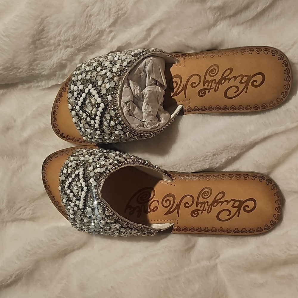 Naughty Monkey Susana Sparkling Silver Sandals